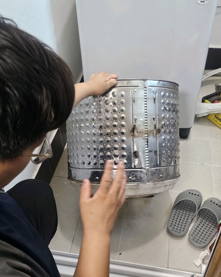 세탁기 청소 고객 후기 사진